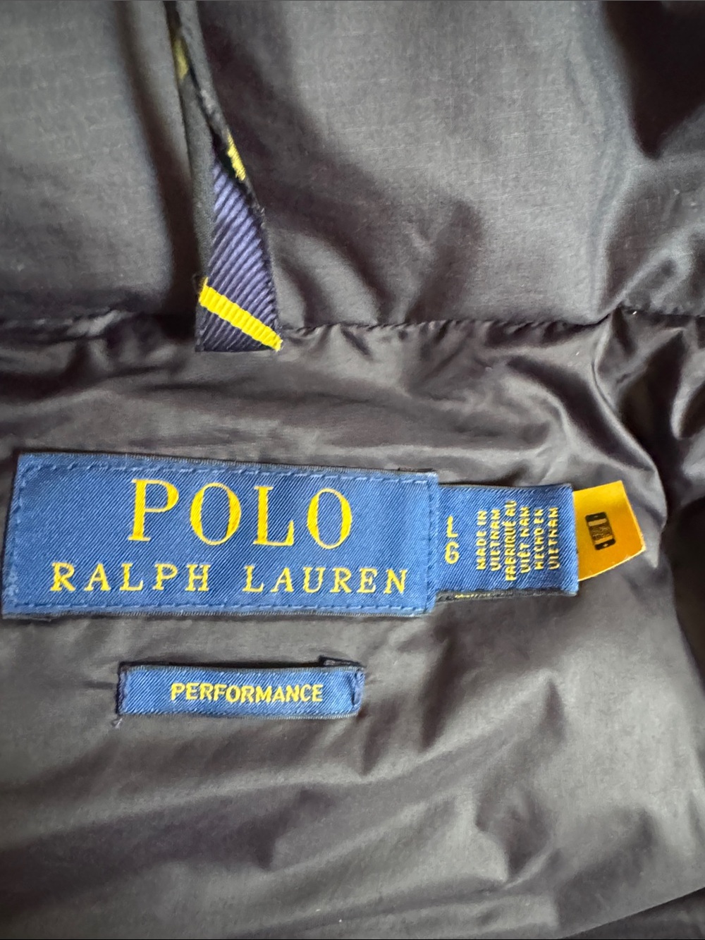 Polo by Ralph Lauren Black Hooded Quilted Down Puffer Jacket - Picture 11 of 16
